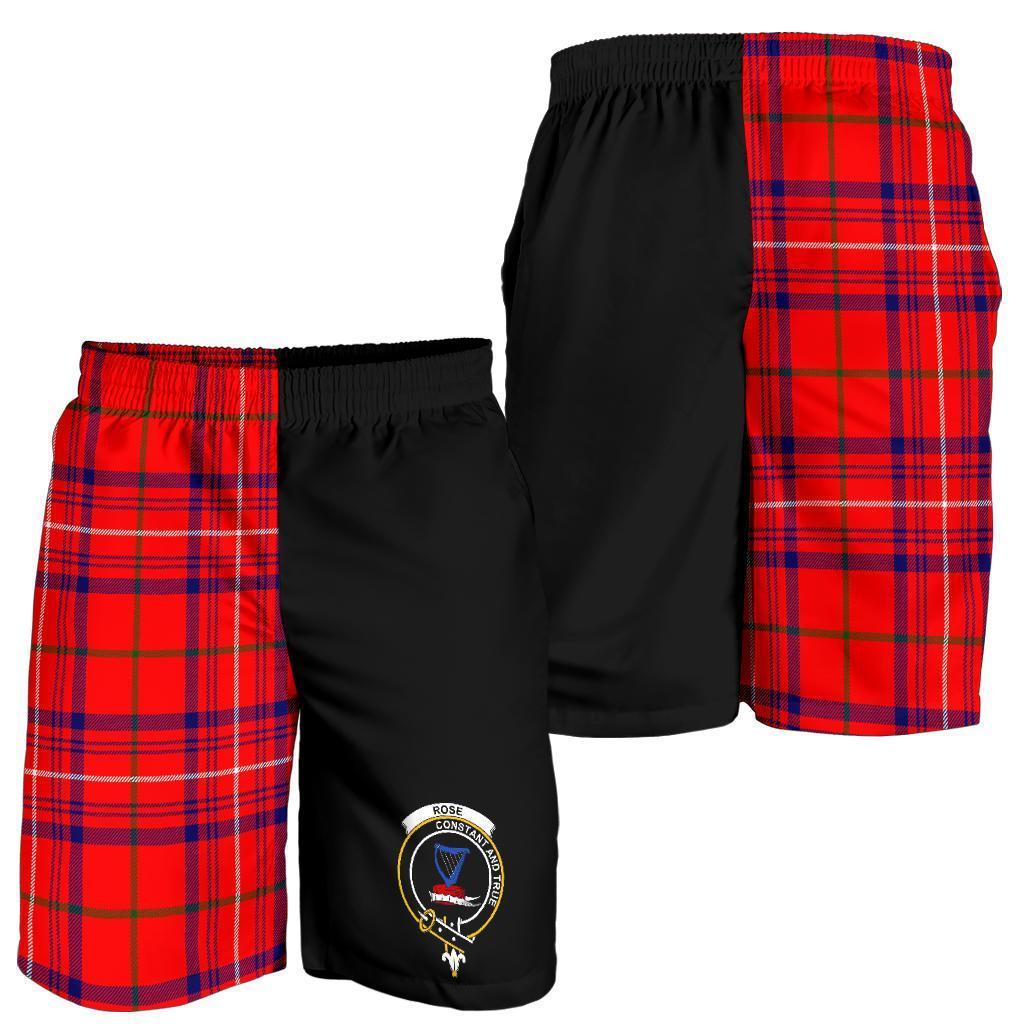 Rose Modern Tartan Crest Men's Short PM8