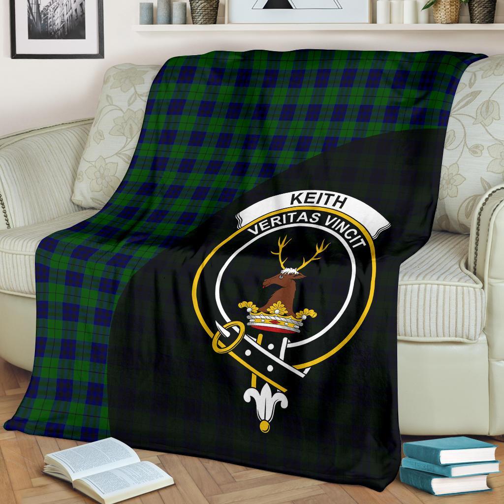 Keith Modern Tartan Crest Blanket Wave Style