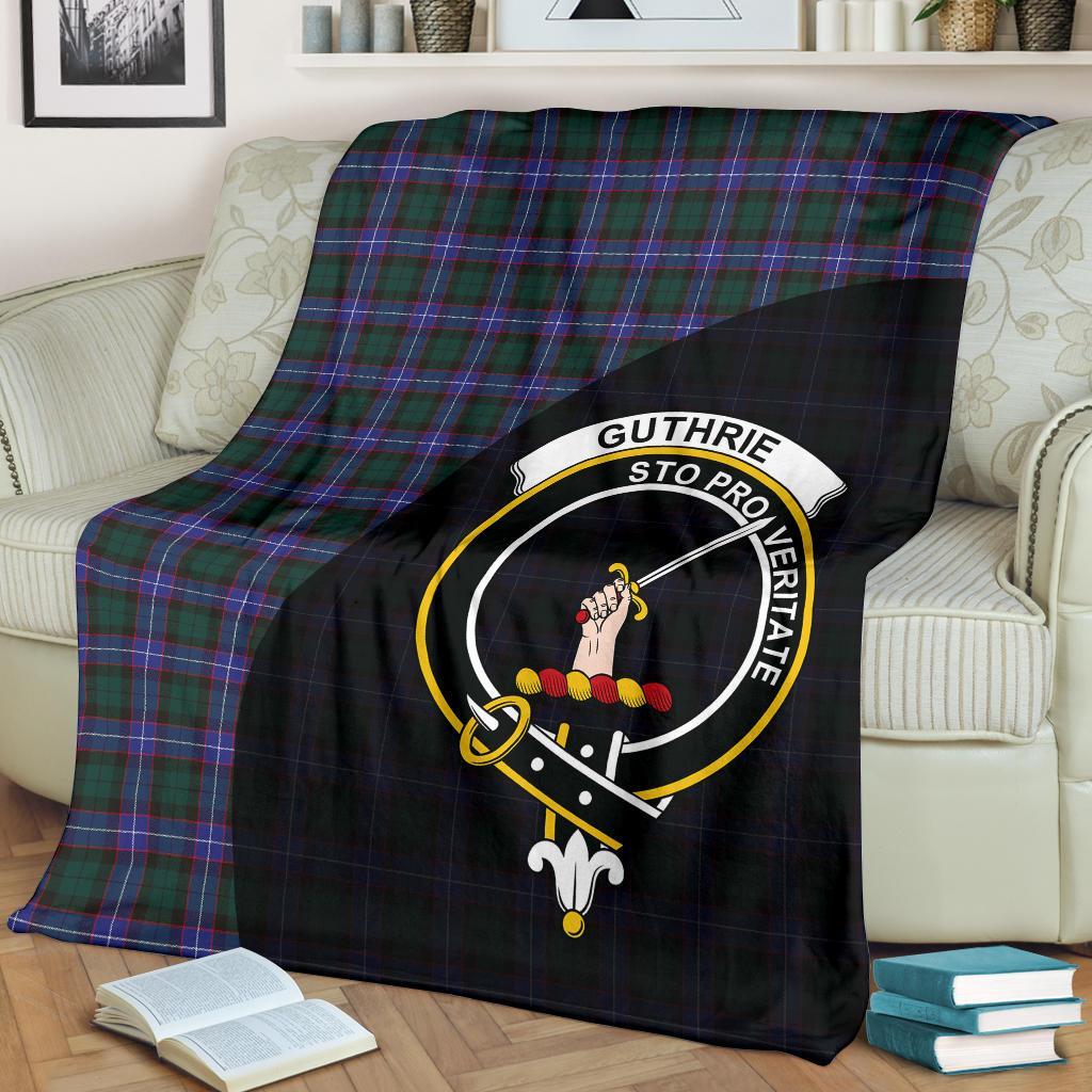 Guthrie Modern Tartan Crest Blanket Wave Style