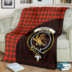 MacFie Tartan Crest Blanket Wave Style