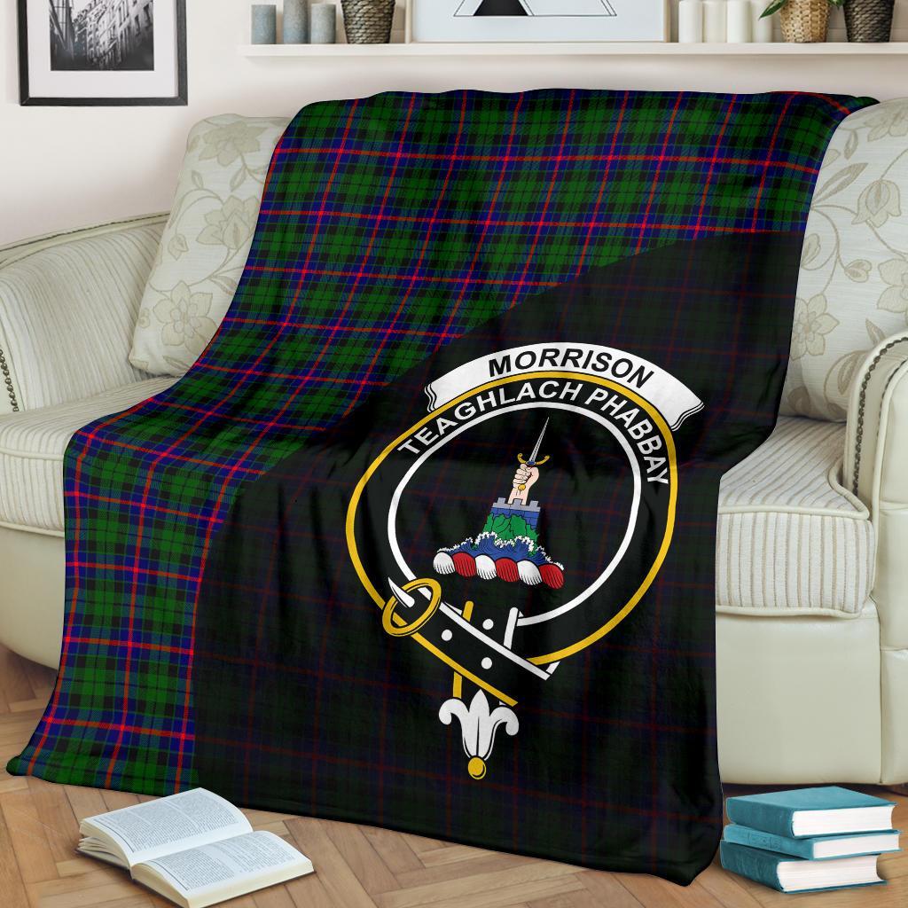 Morrison Modern Tartan Crest Blanket Wave Style