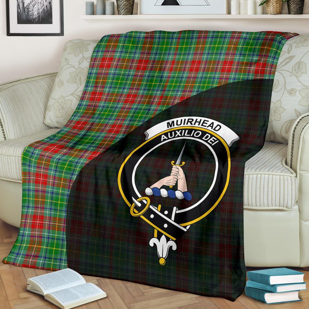 Muirhead Tartan Crest Blanket Wave Style