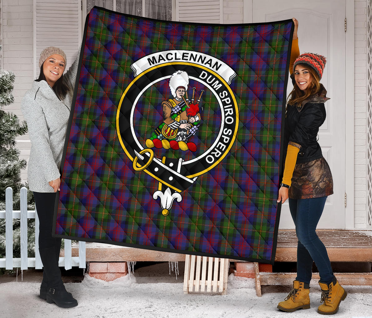 MacLennan Tartan Crest Quilt - SP