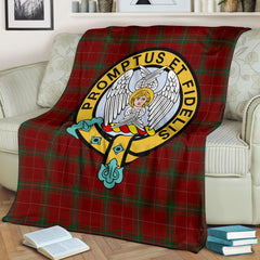 Carruthers Family Tartan Official Crest Blanket - 3 Sizes