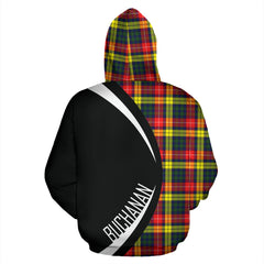 Buchanan Modern Tartan Crest Hoodie - Circle Style SP