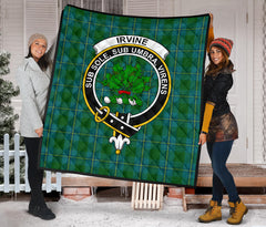 Irving of Bonshaw Tartan Crest Quilt - SP