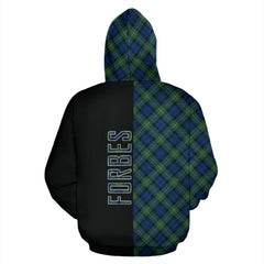 Forbes Ancient Tartan Hoodie Half of Me - Cross Style SP