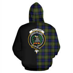 MacLaren Modern Tartan Crest Zipper Hoodie - Half Of Me Style - SP