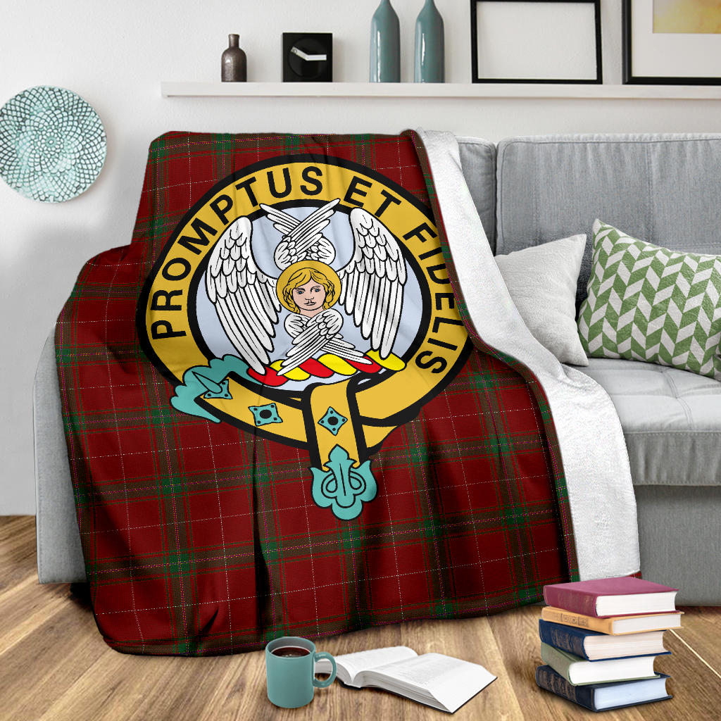 Carruthers Family Tartan Official Crest Blanket - 3 Sizes