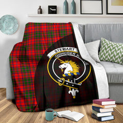 Stewart of Appin Modern Tartan Crest Blanket - 3 Sizes