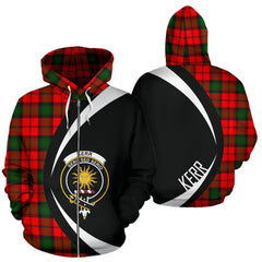 Kerr Modern Tartan Crest Zipper Hoodie - Circle Style