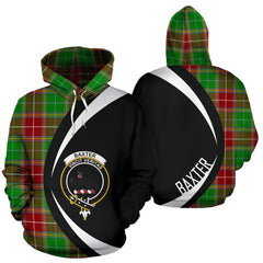 Baxter Modern Tartan Crest Hoodie - Circle Style