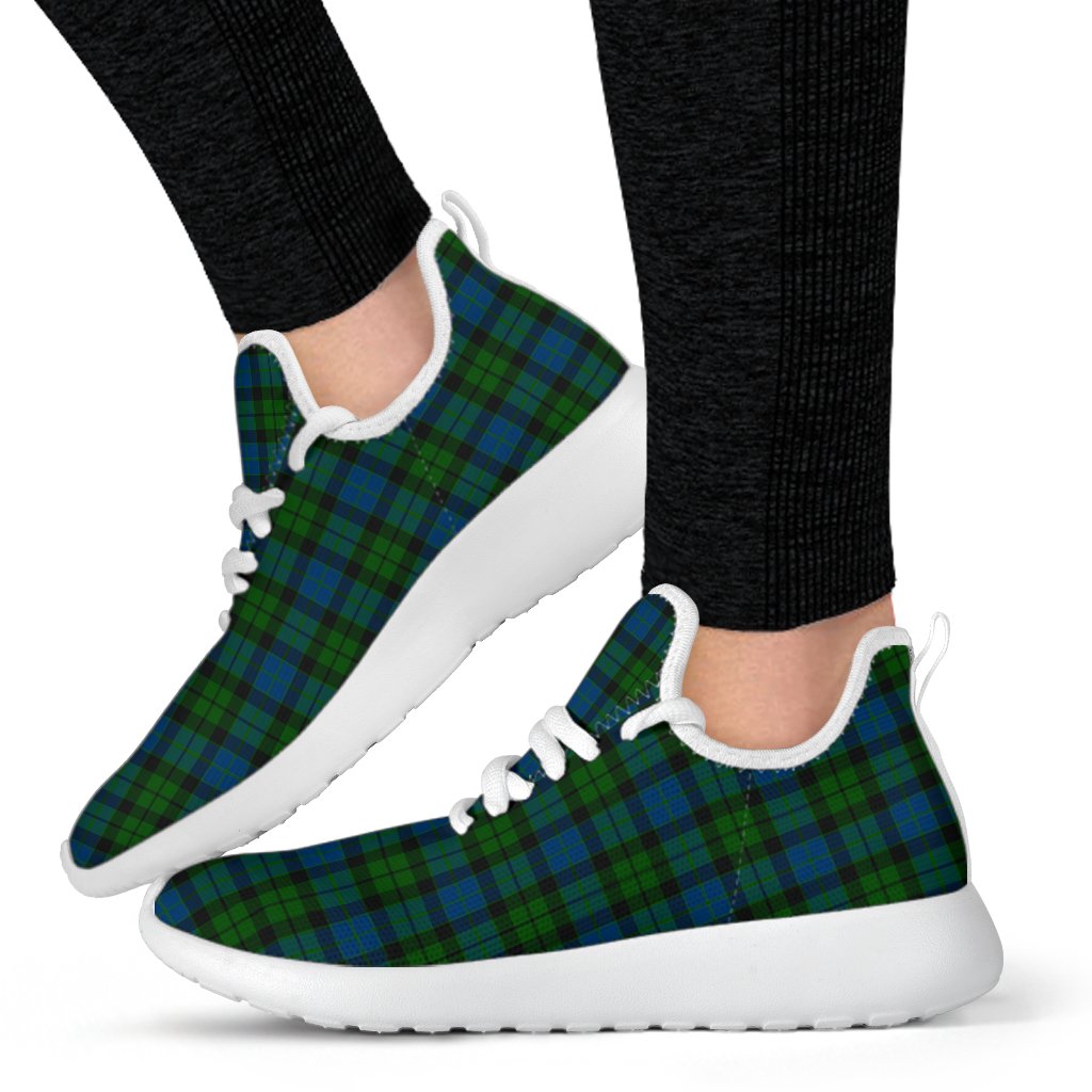 MacKay Modern Tartan Mesh Knit Sneakers