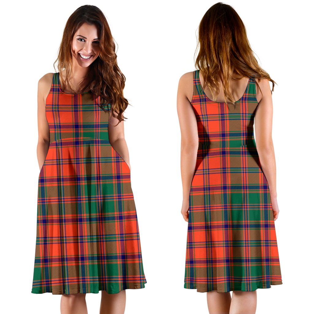 Stewart of Appin Ancient Tartan Midi Dress