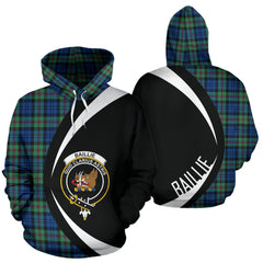 Baillie Ancient Tartan Crest Hoodie - Circle Style