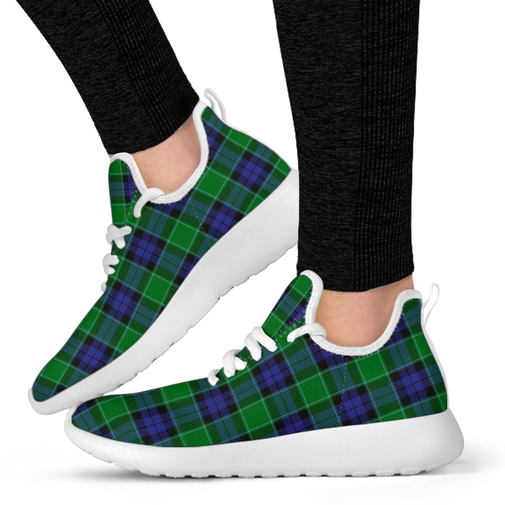 Graham of Menteith Modern Tartan Mesh Knit Sneakers