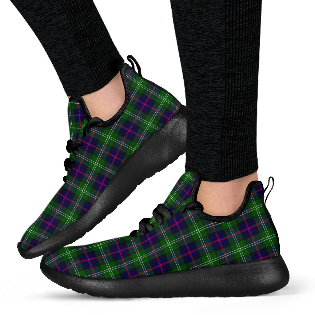 Sutherland Modern Tartan Mesh Knit Sneakers