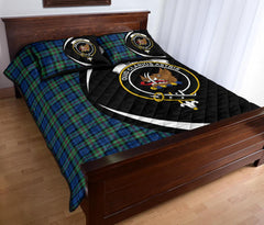 Baillie Ancient Tartan Crest Circle Style Quilt Bed Set