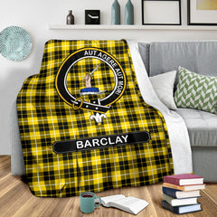 Barclay Family Tartan Crest Blanket - 3 Sizes