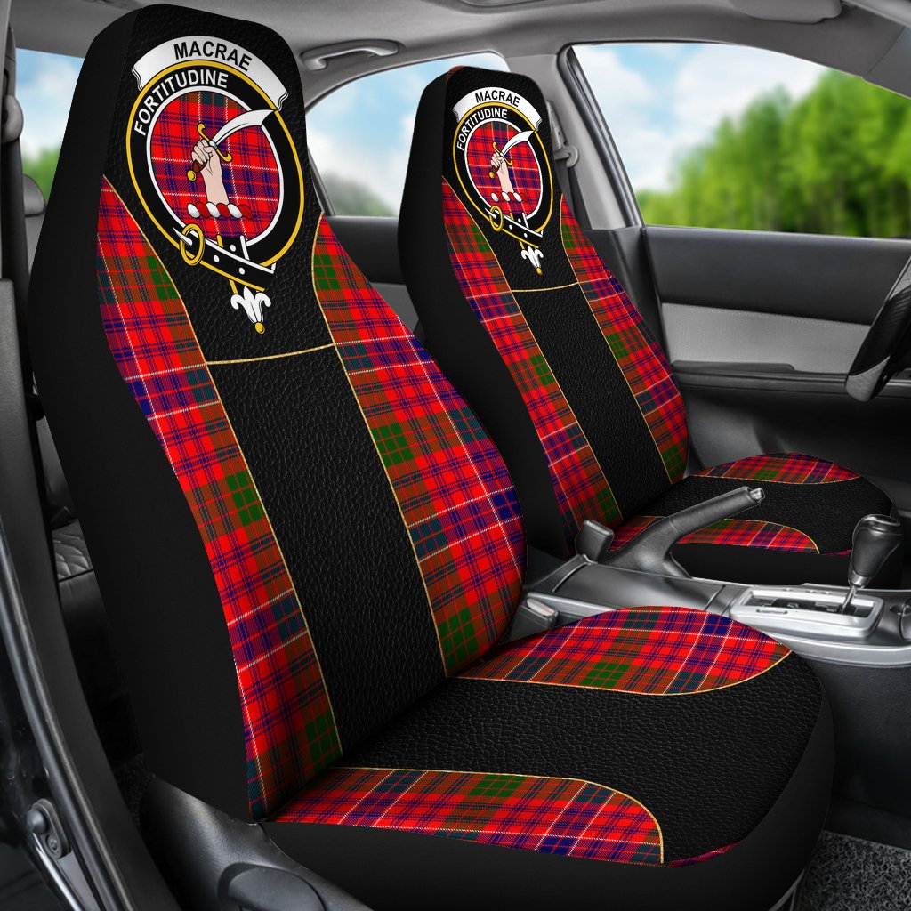 MacRae Tartan Crest Car Seat Cover