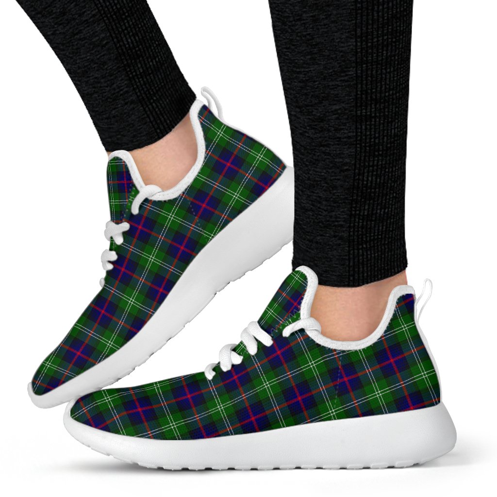 Sutherland Modern Tartan Mesh Knit Sneakers