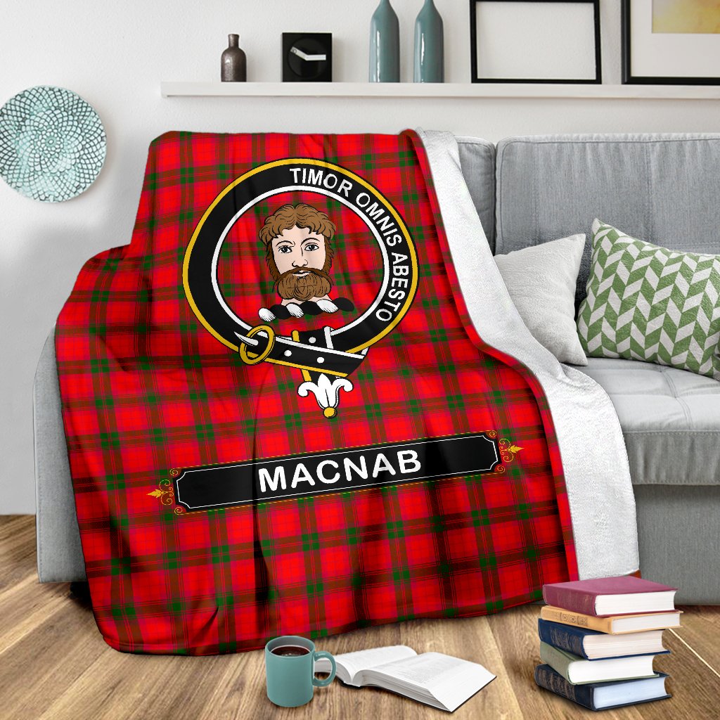 MacNab Family Tartan Crest Blankets