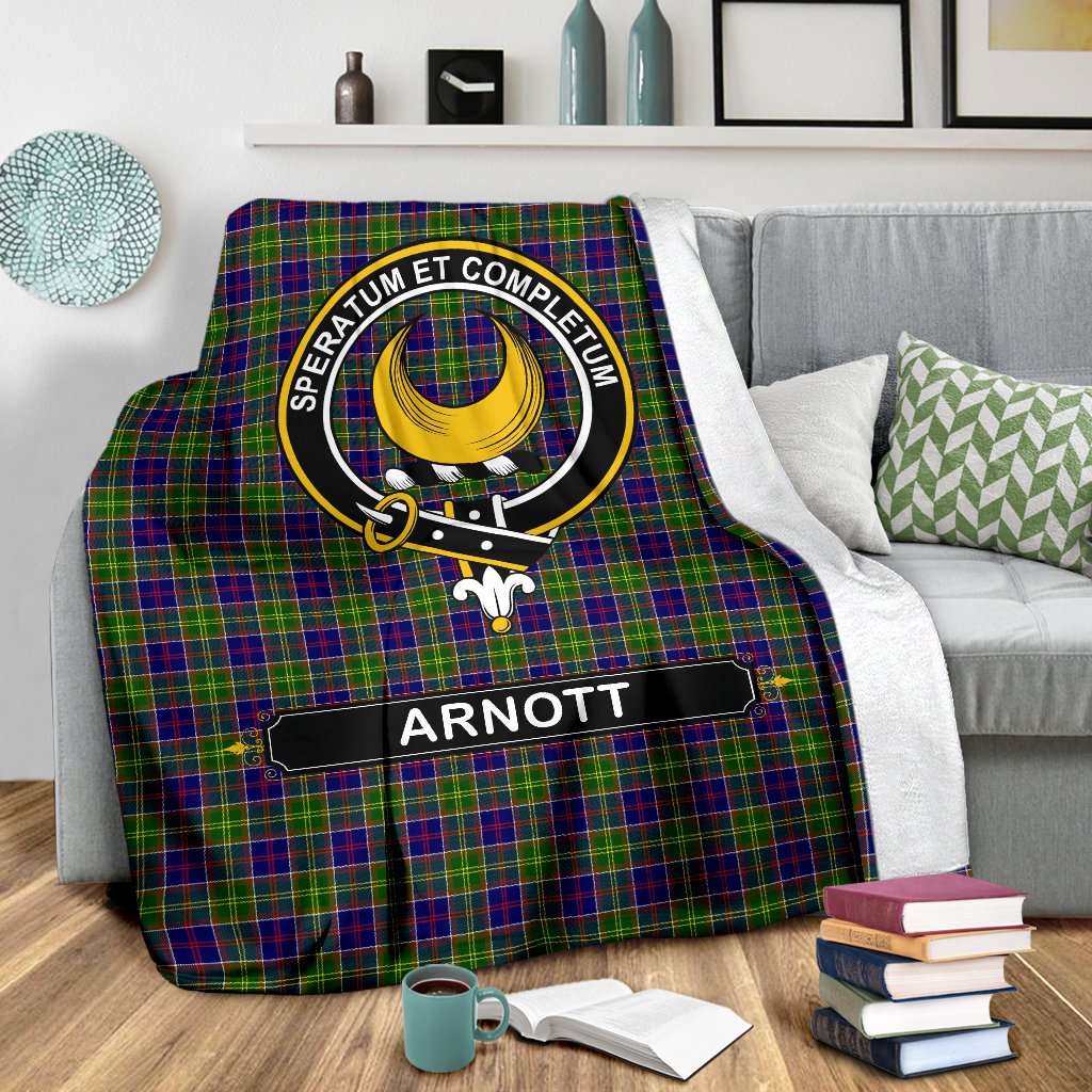 Arnott Family Tartan Crest Blanket - 3 Sizes