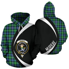 Murray of Atholl Ancient Tartan Crest Hoodie - Circle Style