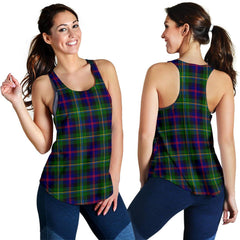 Malcolm (MacCallum) Modern Tartan Women Racerback Tank Top