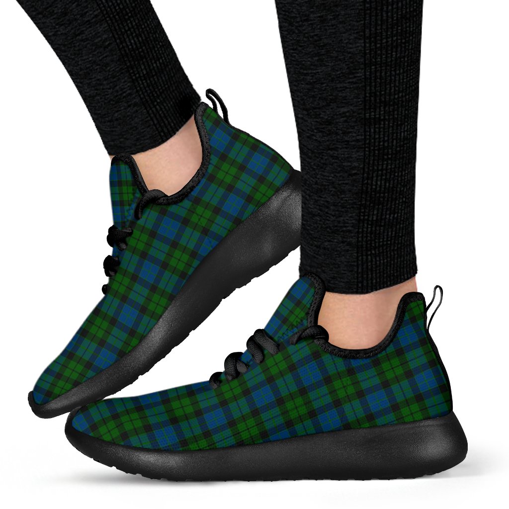 MacKay Modern Tartan Mesh Knit Sneakers