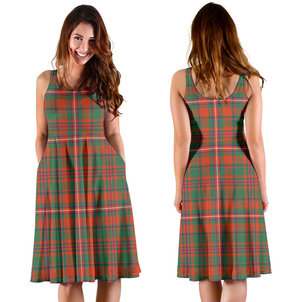 MacKinnon Ancient Family Tartan Midi Dress