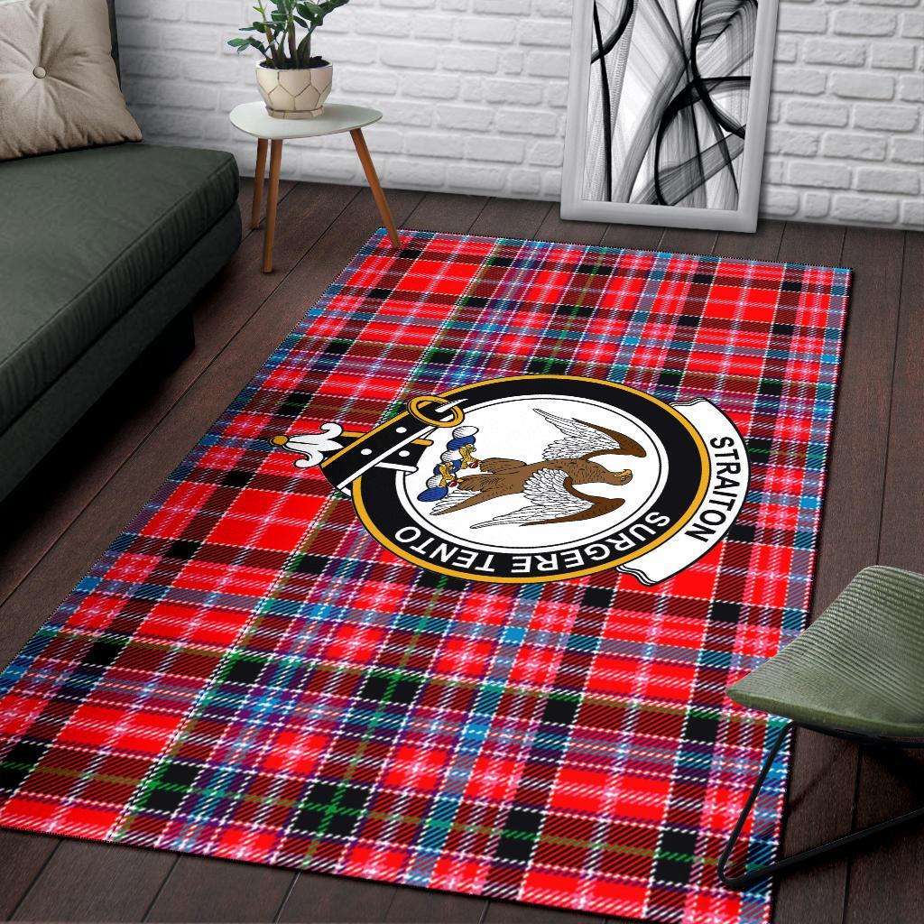 Straiton Tartan Crest Area Rug