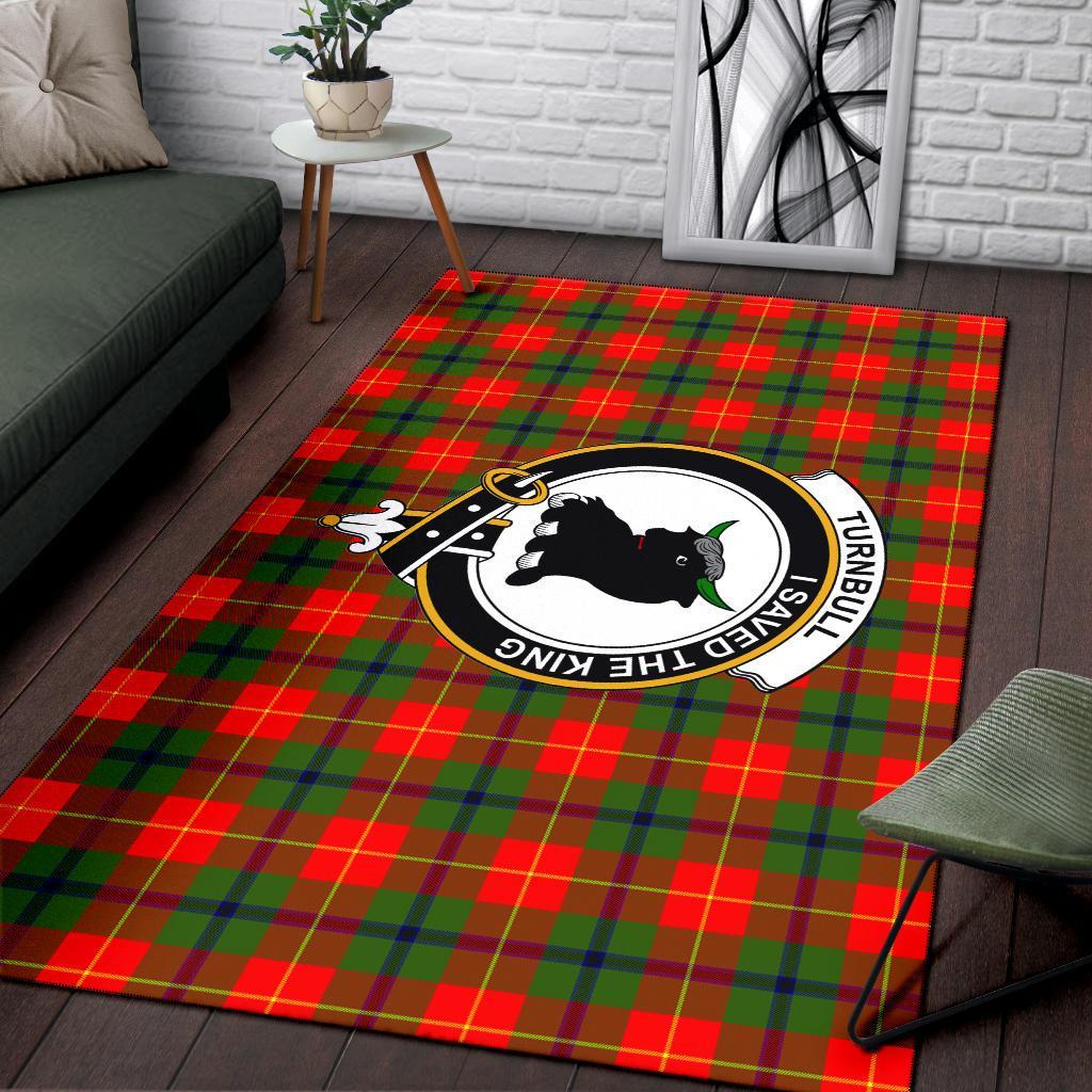 Turnbull Tartan Crest Area Rug