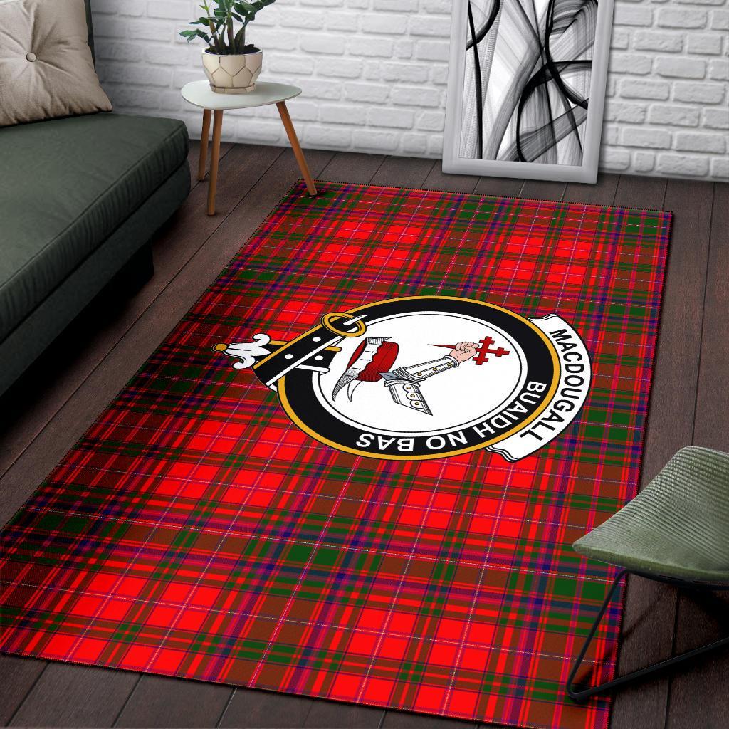 Macdougall Tartan Crest Area Rug