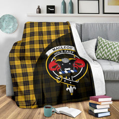 MacLeod of Lewis Ancient Tartan Crest Blanket Wave Style