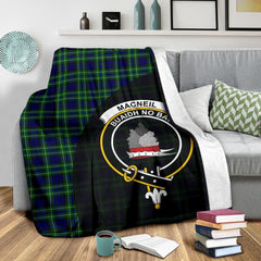 MacNeil of Colonsay Modern Tartan Crest Blanket Wave Style