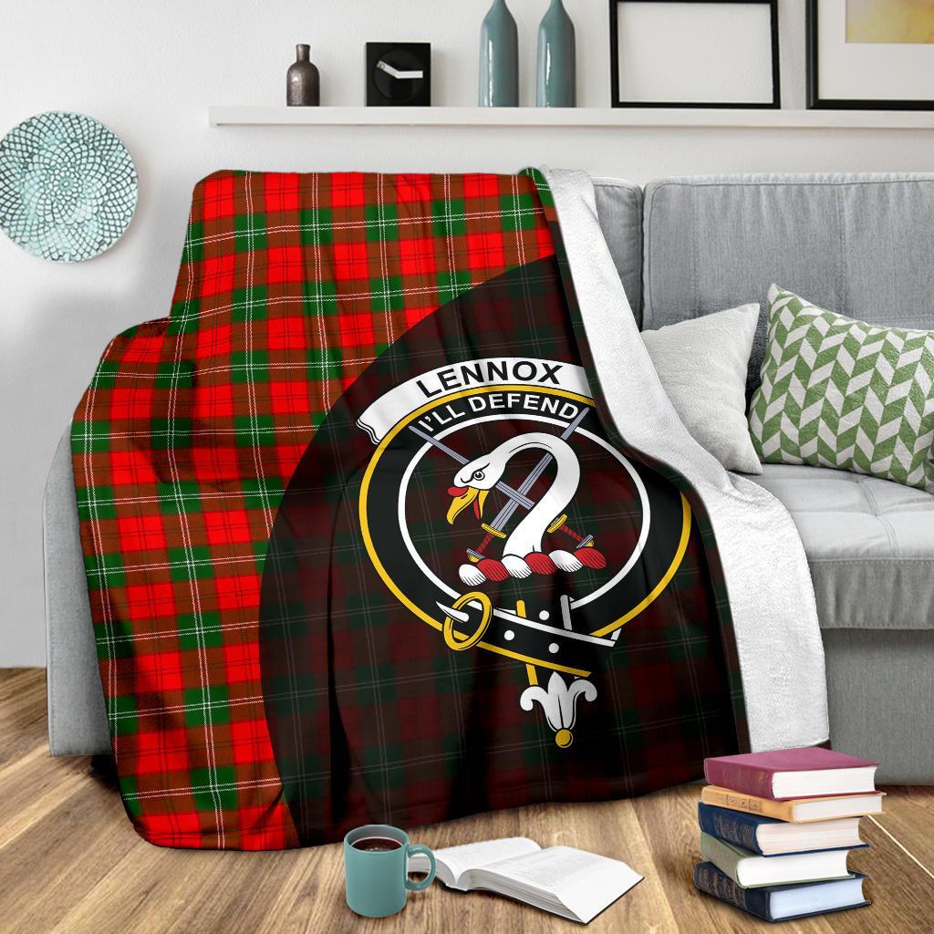 Lennox Modern Tartan Crest Blanket Wave Style