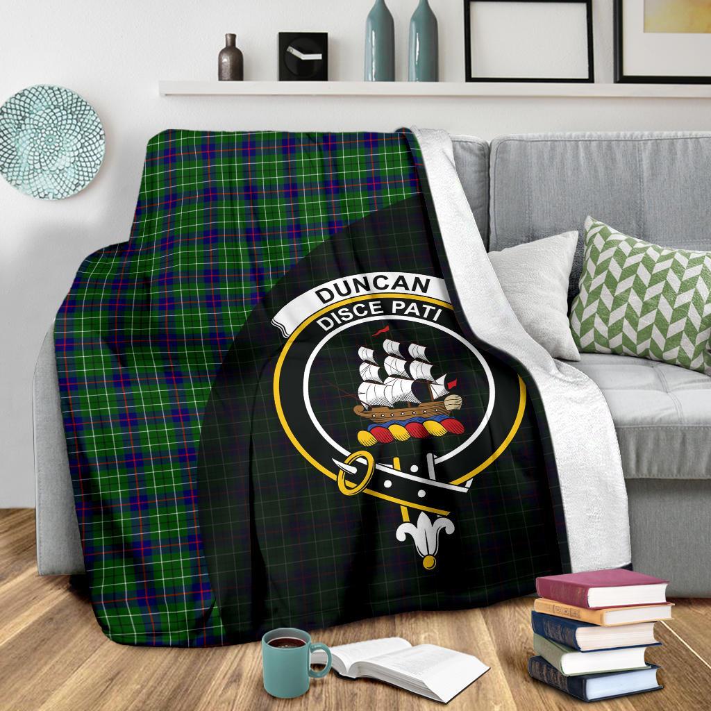 Duncan Modern Tartan Crest Blanket Wave Style