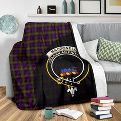 MacDonnell Of Glengarry Modern Tartan Crest Blanket Wave Style