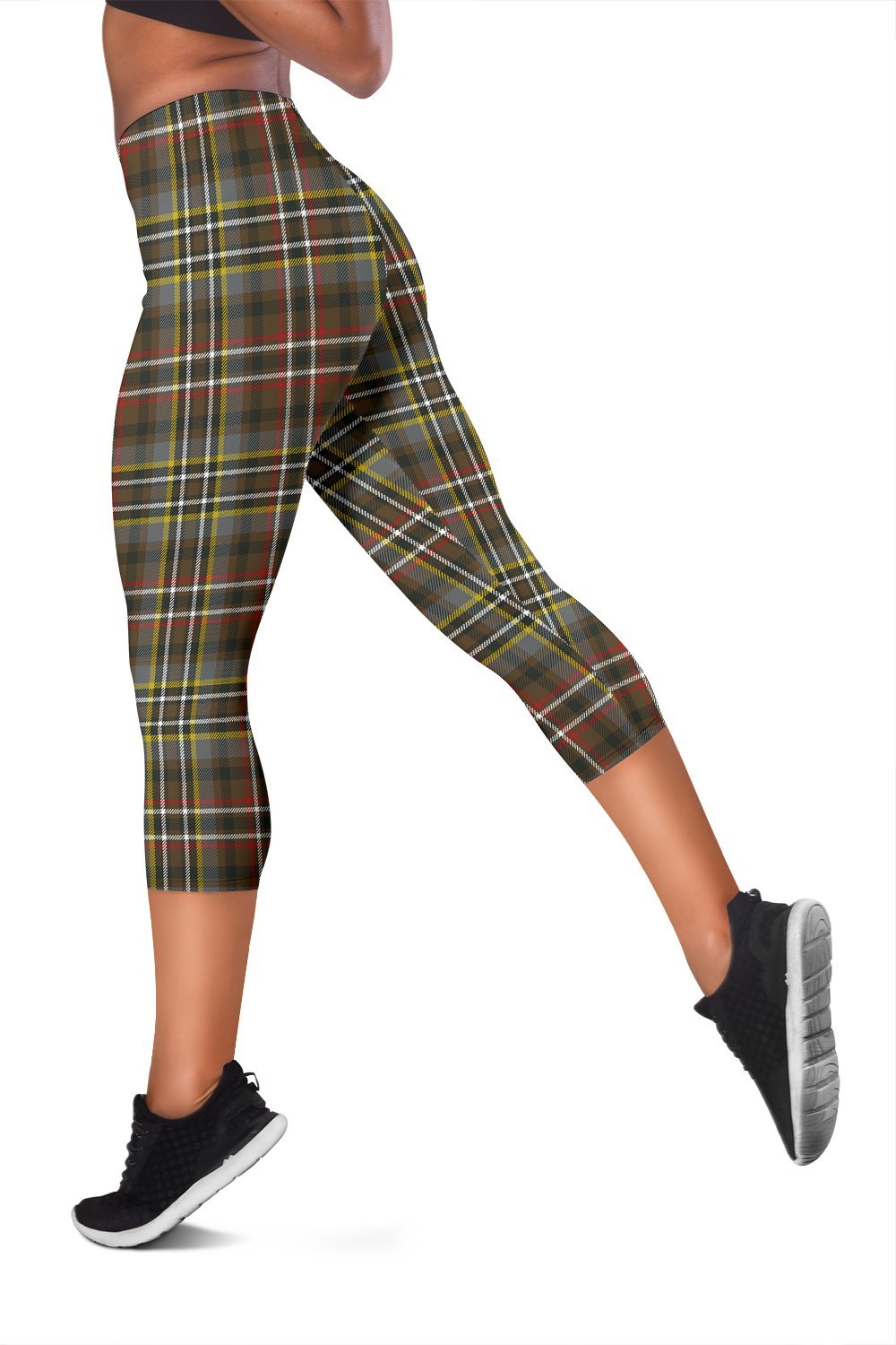 Scott Green Weathered Tartan Capris Leggings