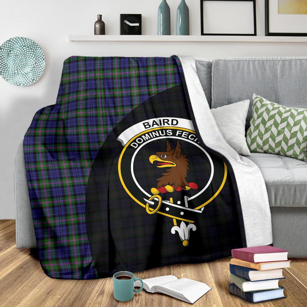 Baird Modern Tartan Crest Blanket Wave Style