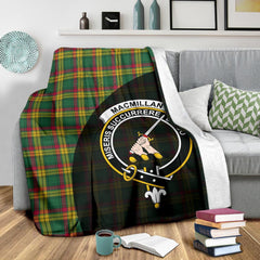 MacMillan Old Ancient Tartan Crest Blanket Wave Style