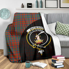 Matheson Ancient Tartan Crest Blanket Wave Style