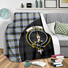 Bell of the Borders Tartan Crest Blanket Wave Style