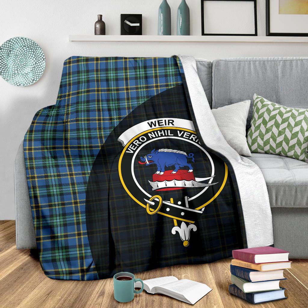 Weir Ancient Tartan Crest Blanket Wave Style