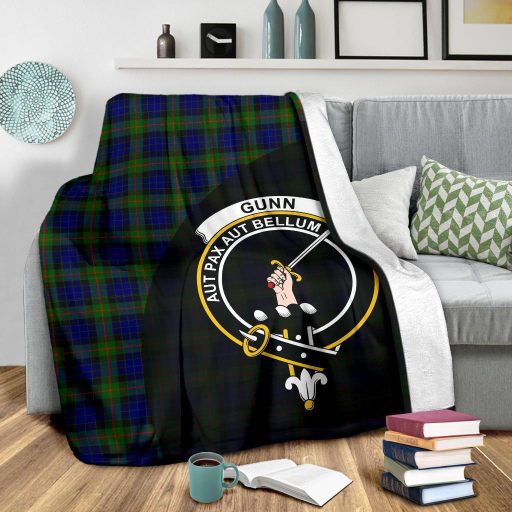 Gunn Modern Tartan Crest Blanket Wave Style