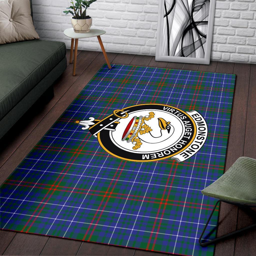 Edmonstone (Of Duntreath) Tartan Crest Area Rug