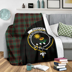 Buchan Ancient Tartan Crest Blanket Wave Style