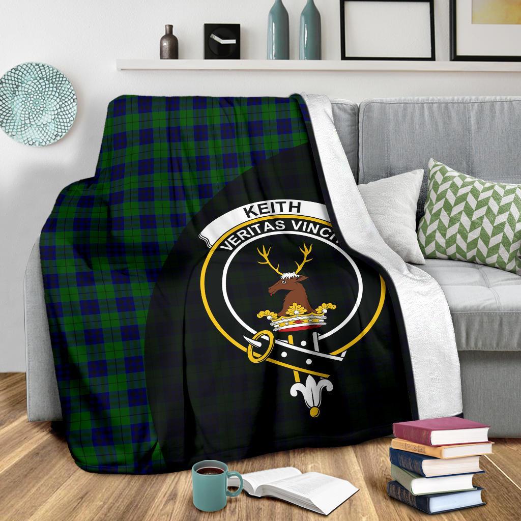 Keith Modern Tartan Crest Blanket Wave Style