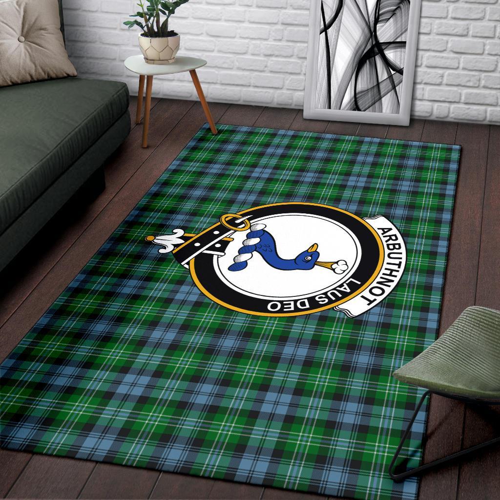 Arbuthnot Tartan Crest Area Rug